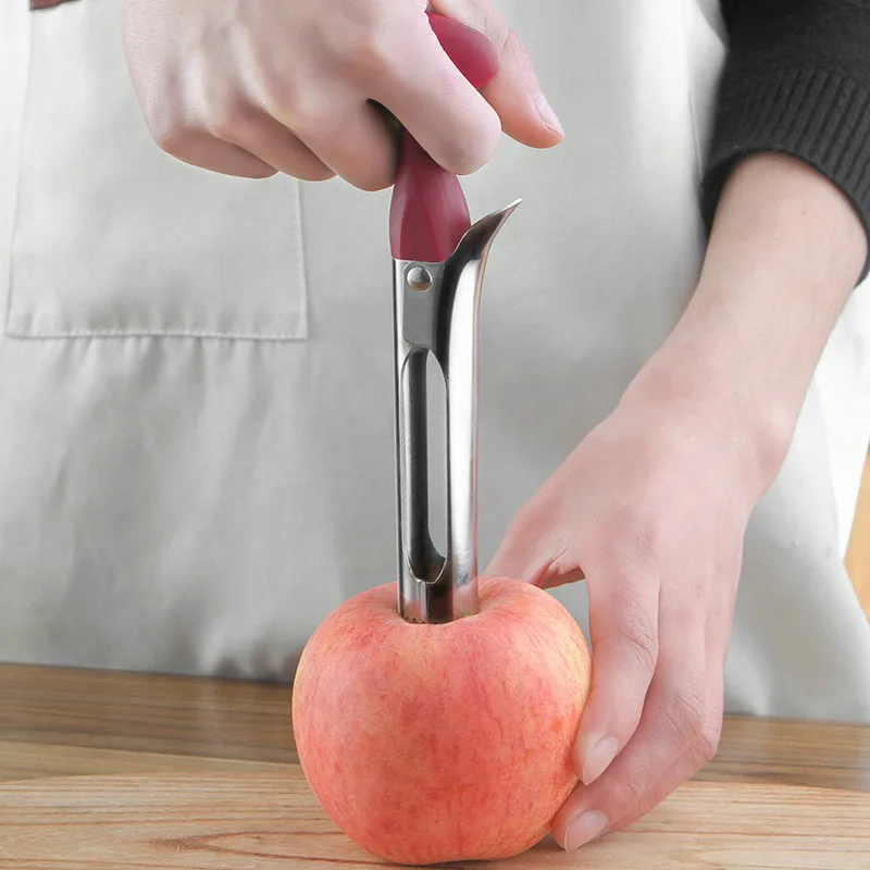 Stainless Steel Apple Core Remover Fruit Seed Cutter Knife Open Close Type Vegetable Slicer Kitchen Gadgets | Дом и сад