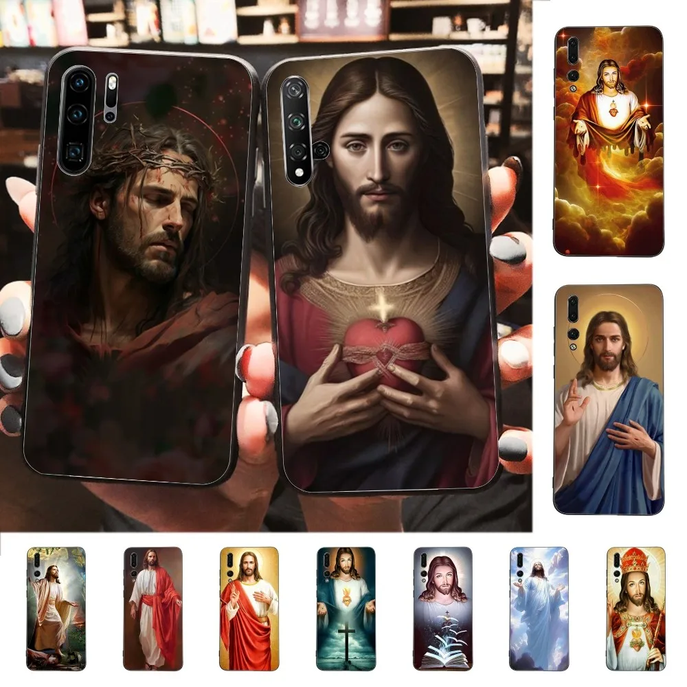 

Jesus Christ God bless you Phone Case For Huawei P 8 9 10 20 30 40 50 Pro Lite Psmart Honor 10 lite 70 Mate 20lite
