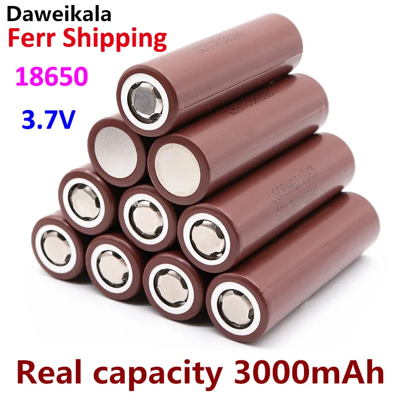 100% Оригинальный аккумулятор HG2 3000 мАч 3,6 в разряд 20A 18650 Аккумулятор для LGHG2 3000 мАч 3,7 в 18650 аккумулятор