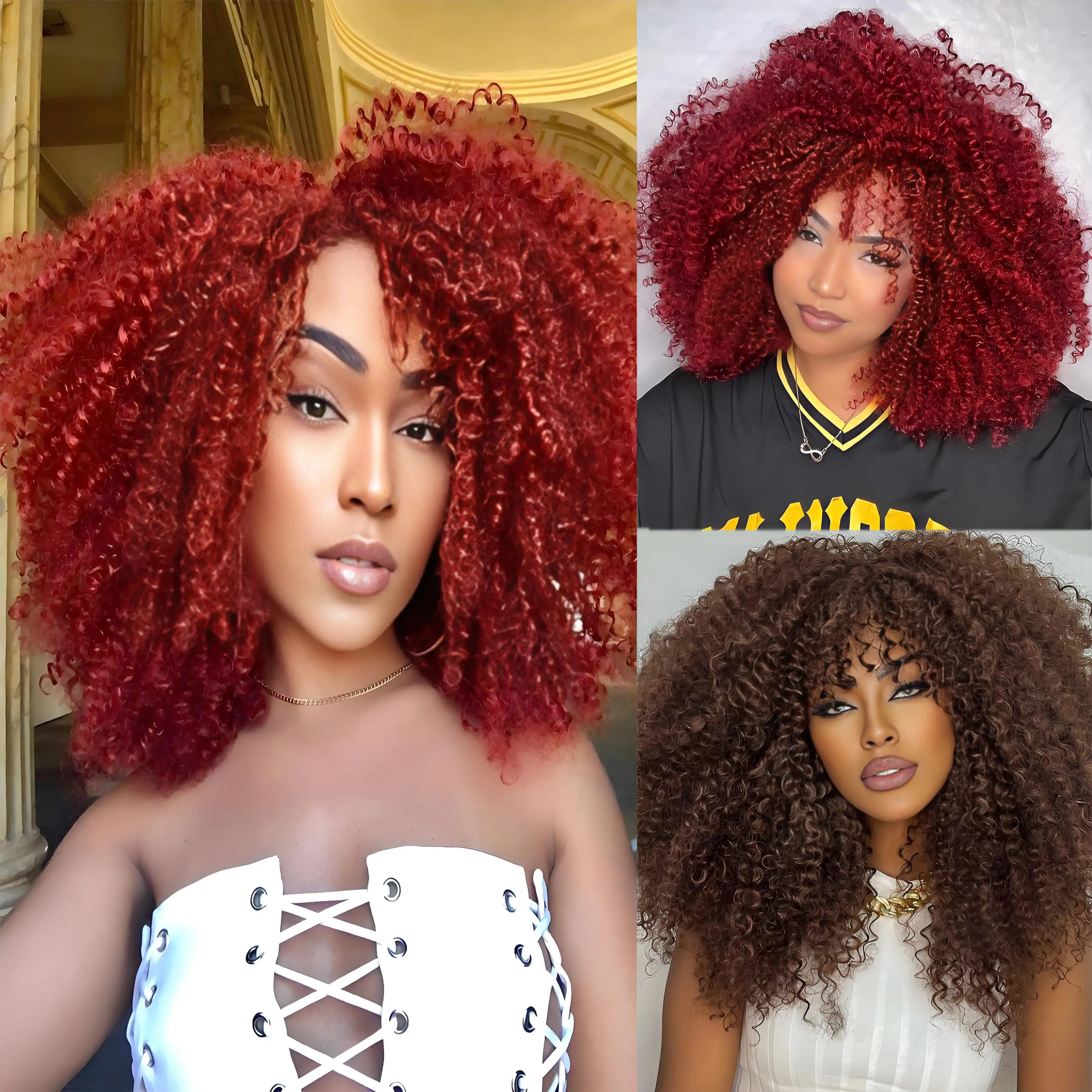 Короткий вьющийся модный парик без клея для женщин с челкой машинная работа