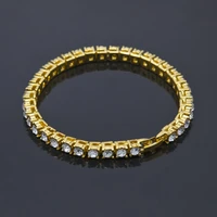 scooya hip hop jewelry full rhinestone 5mm tennis chain row bracelet men fashion jewelry hip hop bracelet luxury women bracelet
