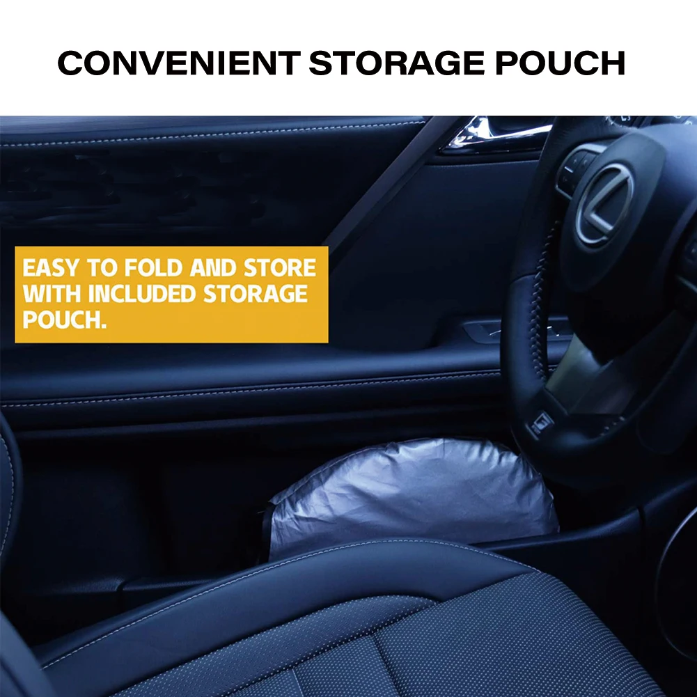 Car Window Sunshade Cover Sun Shade Windshield Visor Protector Windscreen Folding Auto UV Protection Curtain Styling Accessories images - 6