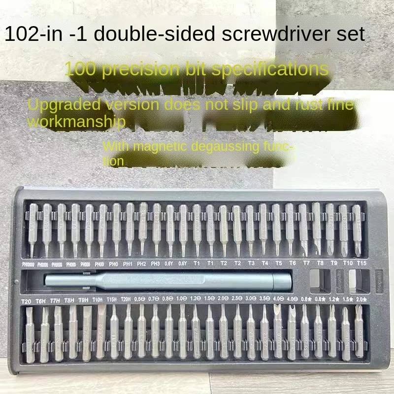 

Набор отверток 102 в 1, инструменты для аппаратного обеспечения, многофункциональный инструмент для разборки планшета компьютера