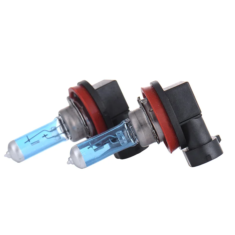 

2* H11 6000K Xenon Gas Halogen Headlight Bright White Lamp Bulbs 100W DC 12V New
