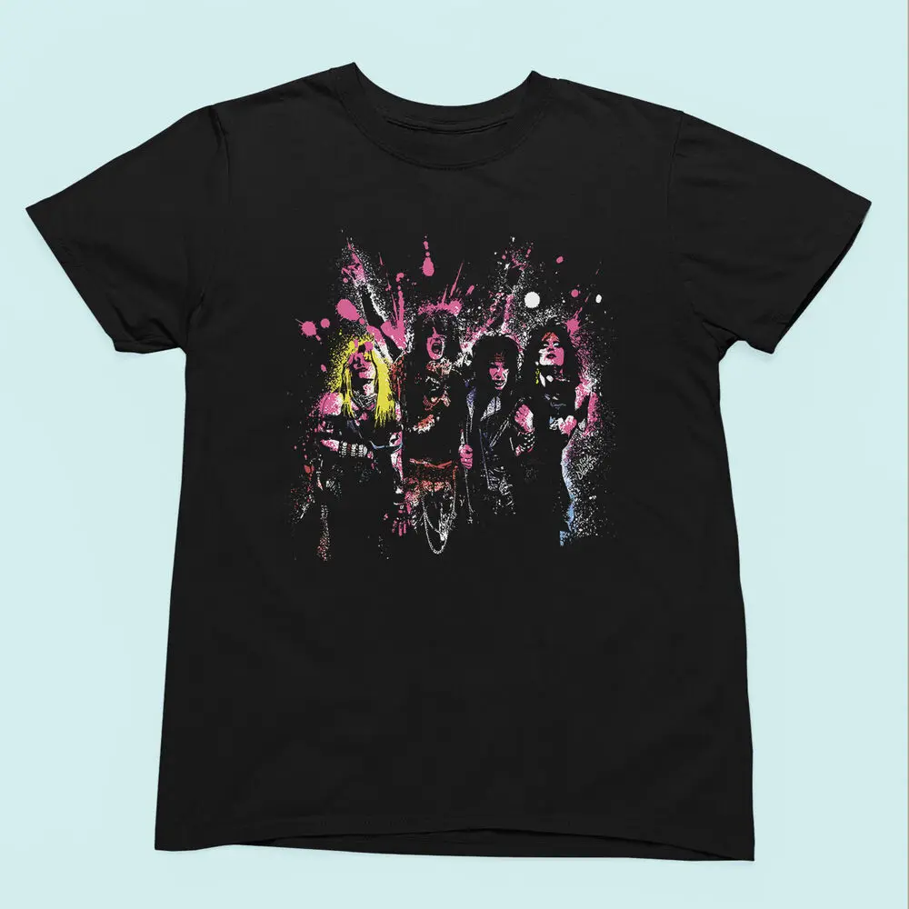 Футболка с рисунком Mötley Crüe Splatter — рок-группа 80-х мужская и женская футболка
