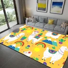 Коврики для ванной комнаты с альпакой, забавный коврик с животными для гостиной, Придверный коврик, Нескользящий Впитывающий напольный коврик, коврик для йоги, детский игровой коврик для дома