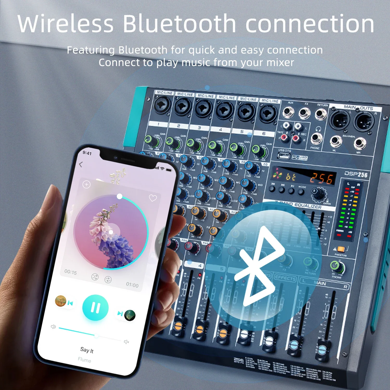Микшерный пульт Misturador De Audio 6-моноканальный