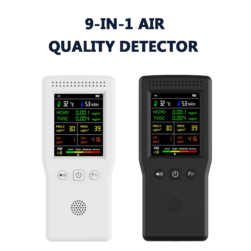 

9-in-1 air quality detector handheld high-precision gas detector formaldehyde detector portable detection tool