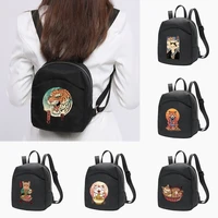2022 women backpack outdoor casual travel small daypack japan cat print organizer ladies mini backpacks simple student bookbags