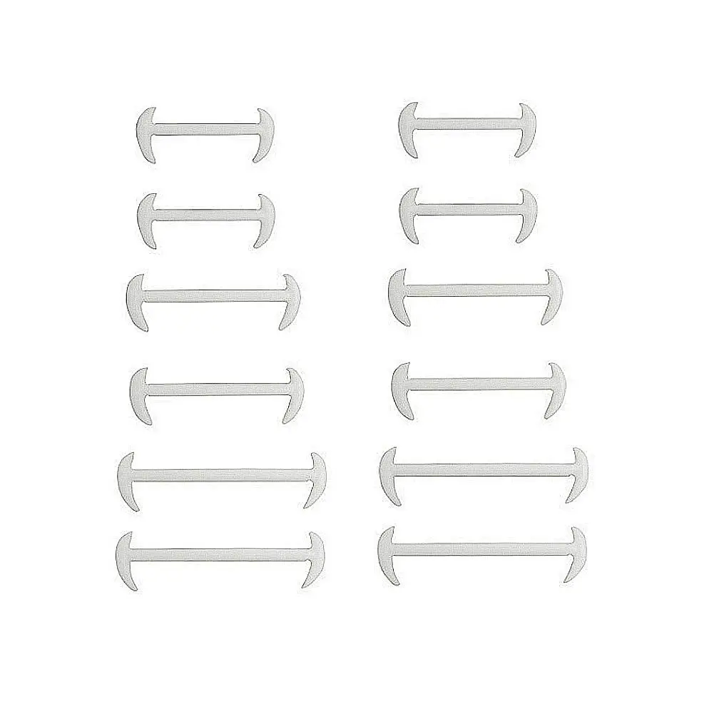 16 Pcs/Set Silicone Elastic Shoelaces Special No Tie Shoelace Lacing Kids Adult Sneakers Quick Shoe Lace New