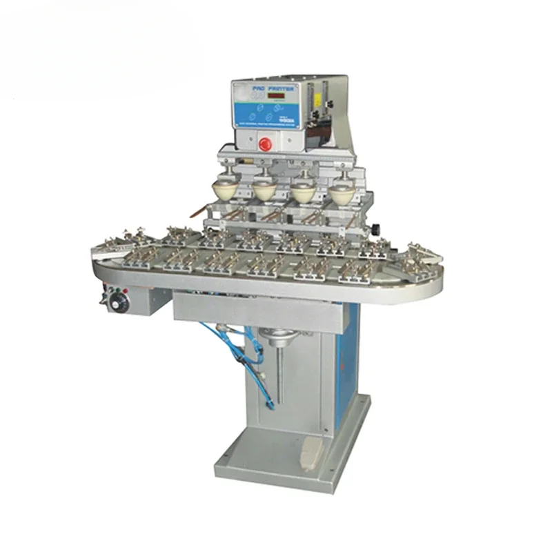 Пневматическая 4-цветная тампопечатная машина для печати игрушек и мальчиков