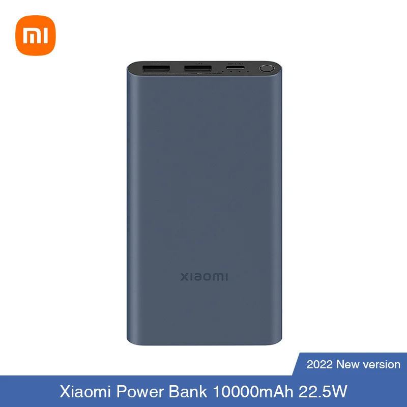 

Внешний аккумулятор Xiaomi Power Bank 3 10000 мАч 22,5 Вт PB100DZM QC3.0 PD Type-C, двухсторонняя быстрая зарядка, внешний аккумулятор Mi 10000, портативное зарядное устройство, пауэрбанк