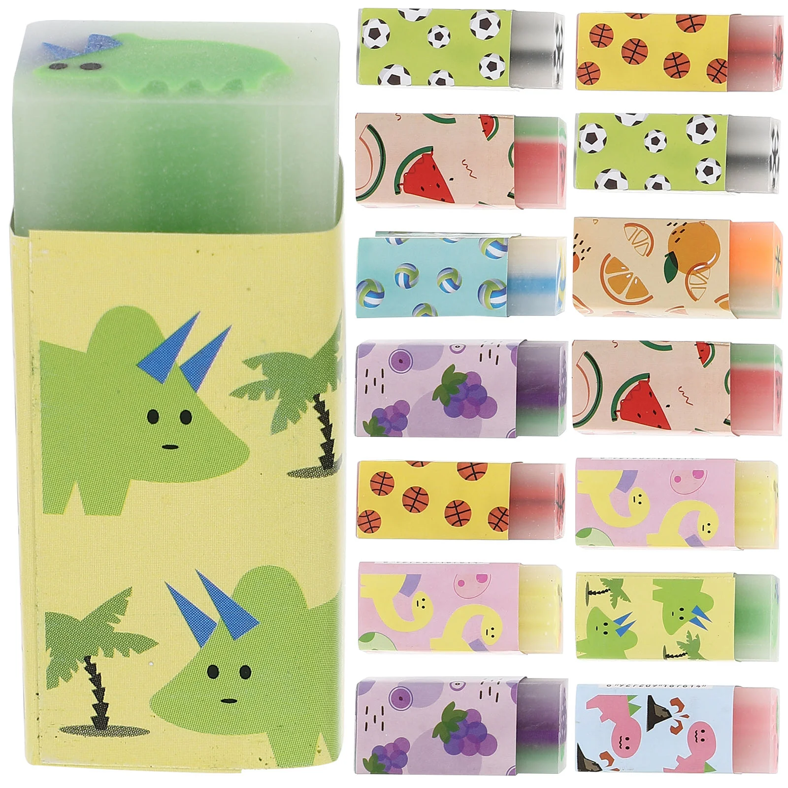 

Erasers Eraserkids Rubber Schooltoys Supplies Animal Fruit Decorative Bulk Party Student Small Novelty Funny Puzzlecartoon Mini