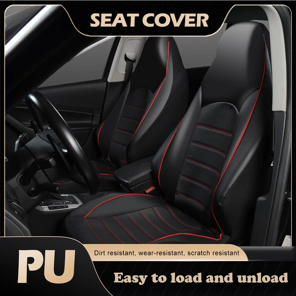 

Car Seat Cover Protector PU Leather Universal Car Front Seat Covers Accessori High Bucket Automobile Back Cushion Auto Interior