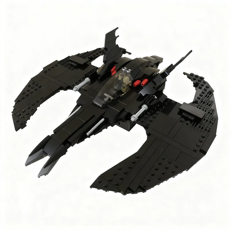 478 деталей MOC «Летучая мышь» (версия Тима Бертона), модель супергероя DC, строительные блоки, конструктор, рождественский подарок, декоративный кирпичик. (art.: 3920dd01199be) - 3920dd01199be