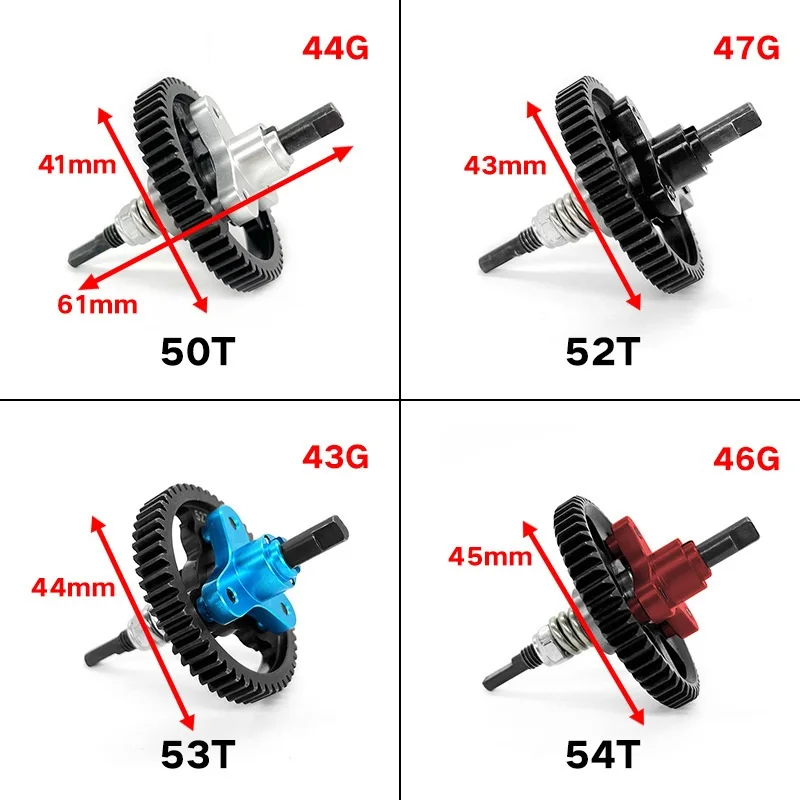 

50T 52T 53T 54T Complete Slipper Clutch Eliminator 6878 For 1/10 Traxxas Slash 4X4 Rustler 4X4 Stampede 4X4 VXL Upgrade Parts
