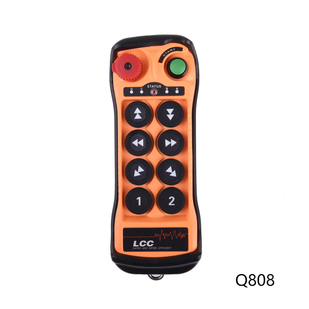 

Q808 8 Push Buttons Double Speed Industrial Radio Remote Control