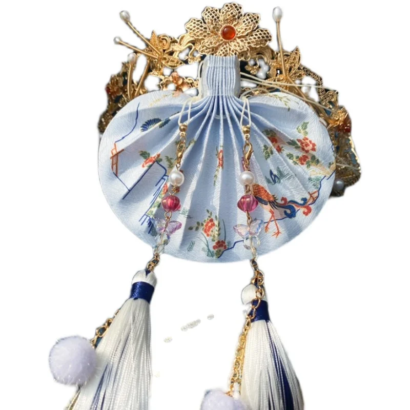 

Имитация Kong Fu Hanfu цветок и птица юбка сумка в старинном стиле сумка готовый продукт с кисточкой
