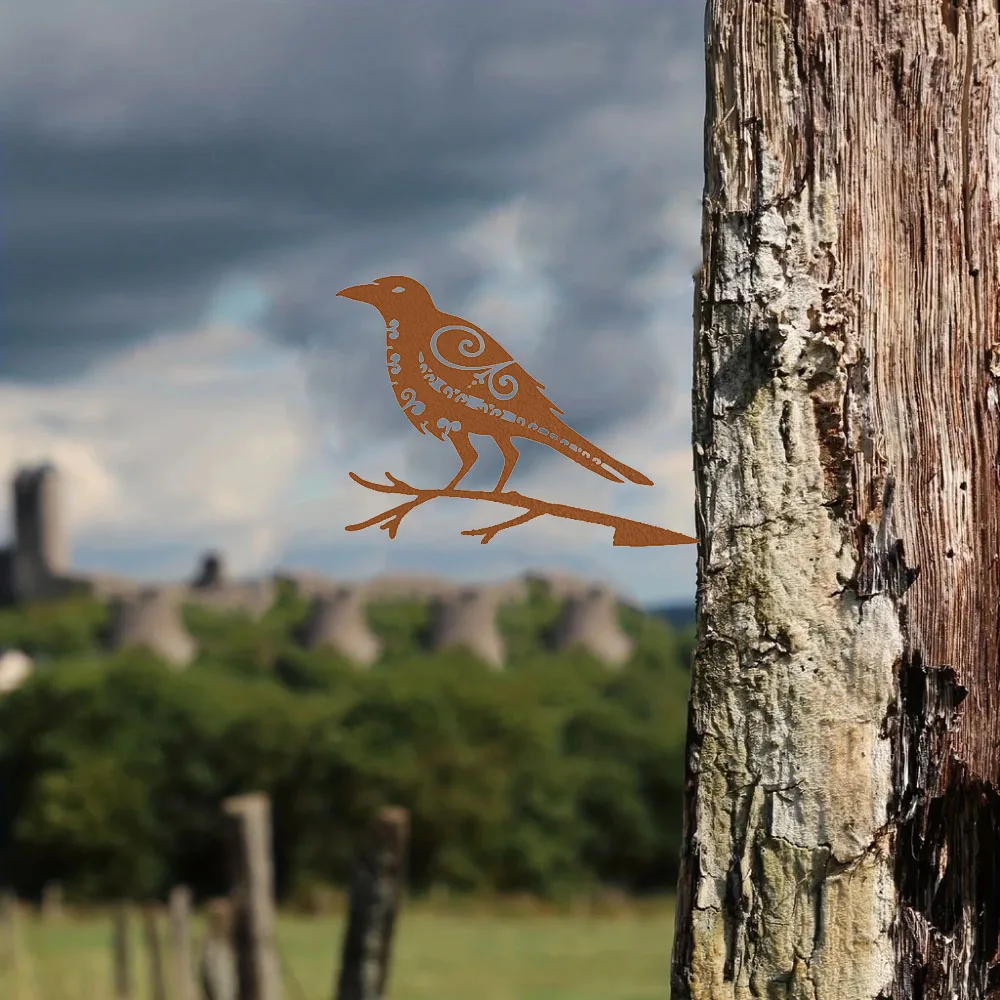Завосстанавливающее цельное металлическое украшение для сада в виде птиц –