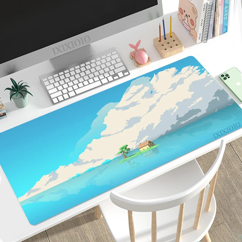 

Mouse Pad Gamer Pixel Scenery Art XL HD New Mousepad XXL Playmat Office Non-Slip Natural Rubber Soft Gaming laptop Table Mat