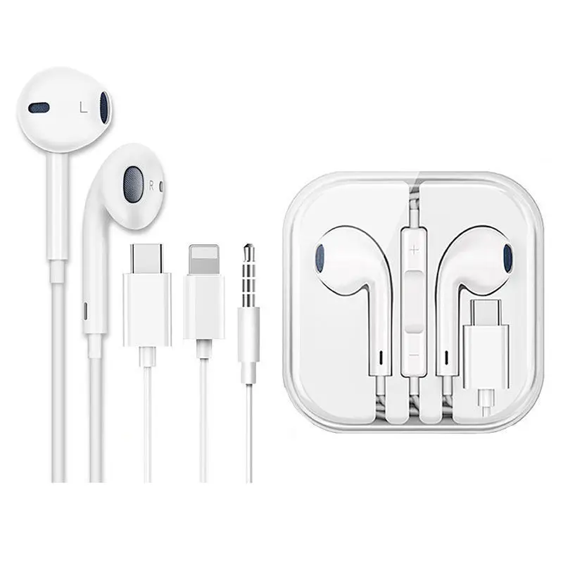 

Проводные наушники для iPhone Android xiaomi Samsung Huawei Type-c 3,5 мм