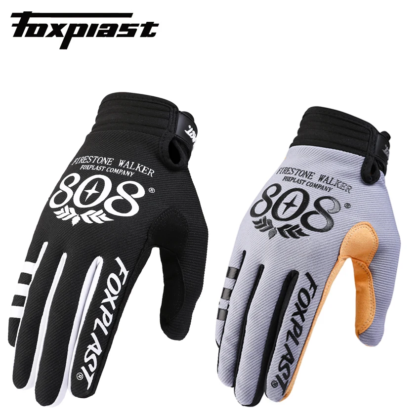 

2022 Fox Plast Off Road Cycling Dirt Full Finger Guantes MTB Bike Gloves Pad Men Women Breathable Anti-shock Motocross Gloves