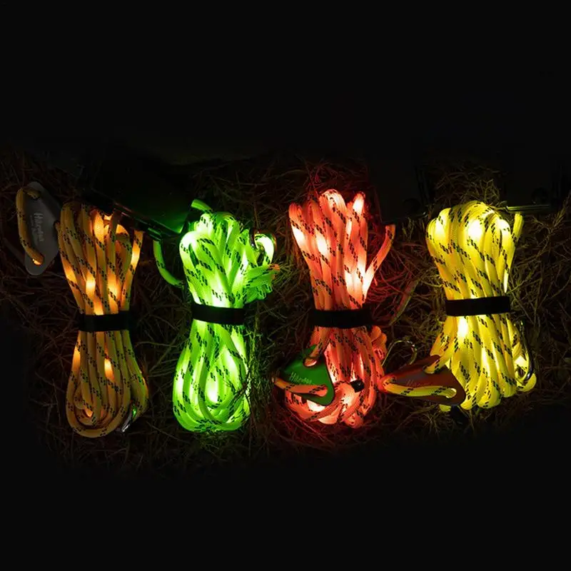

Glow In The Dark Reflective Rope Strong Survival Rope Windproof Rope Highly Reflective Tent Rope CampingRope For Crafting