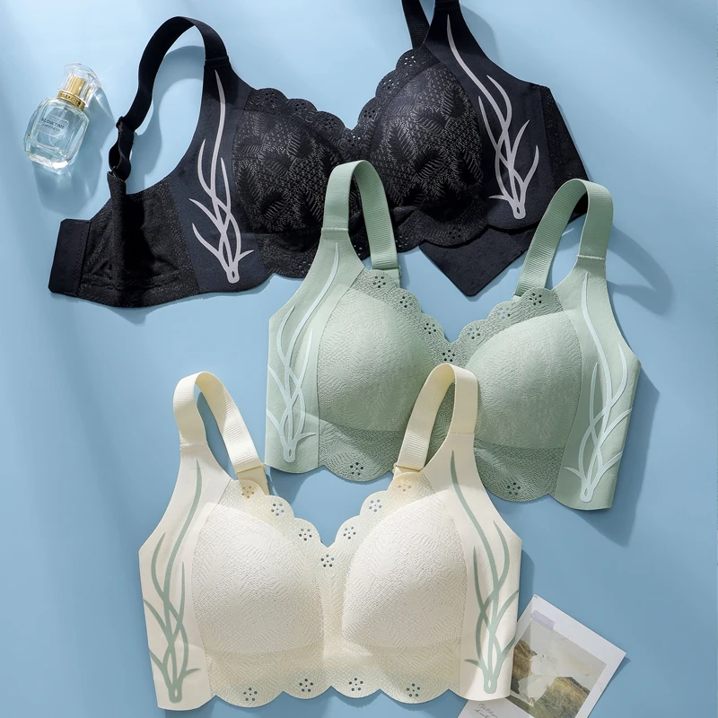 Полная женская фигурка без косточек Гладкий женский бюстгальтер подкладки