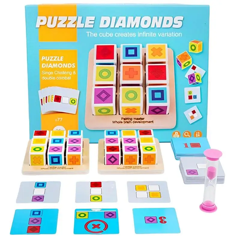 

Toddler Blocks 3D Square Cube Puzzle For Children Montessori Educational Developmental Learning Toys For Kids Toddlers Boys