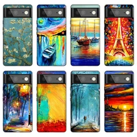 art oil painting coque for google pixel 5 5a 4 4a 3 3a xl 5g soft tpu silicone phone case for pixel 6 pro 4xl 3xl cover funda