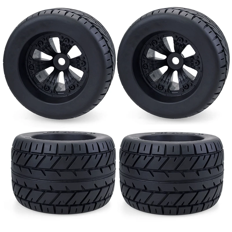 4 Pièces Sutta 165 мм Jante de Roue и Pneus для 1/8 Camion Traxxas Hsp Hpi E-Maxx E-Revo Zd Course Accessoires Voiture