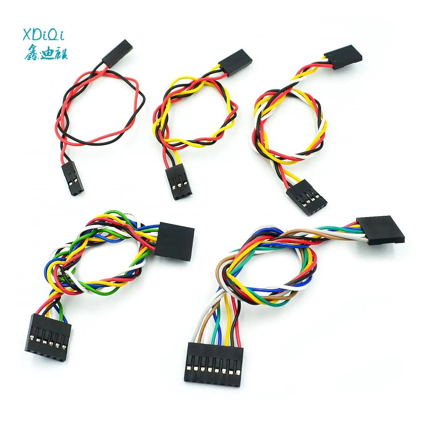 Новинка! 10 шт./лот 2/3/4/6/8 PIN 20 см Джампер провод/кабель dupont макетная плата +