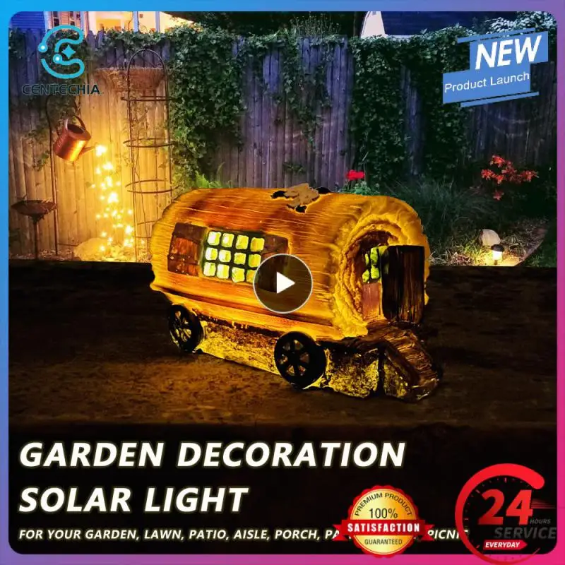 

Solar Lights Wooden House Lamp Garden Decoration Light Outdoor Lawn Ornament Lamp Yard Patio Decorative Solar Landscape Lighting