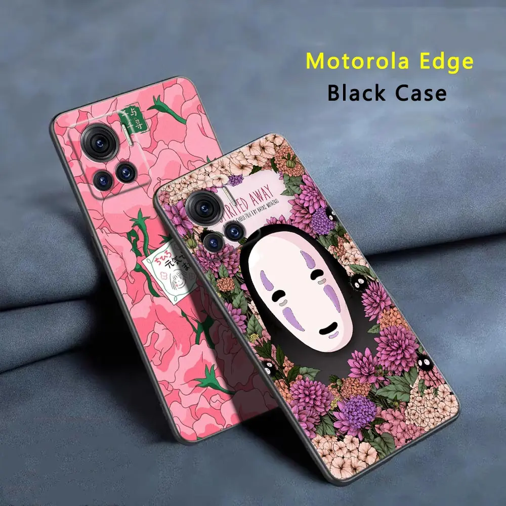 

Spirited Away No Face Anime Case For Motorola Moto Edge 20 40 30 Pro Ultra Neo Lite One Fusion Plus G Stylus Hyper Phone Covers