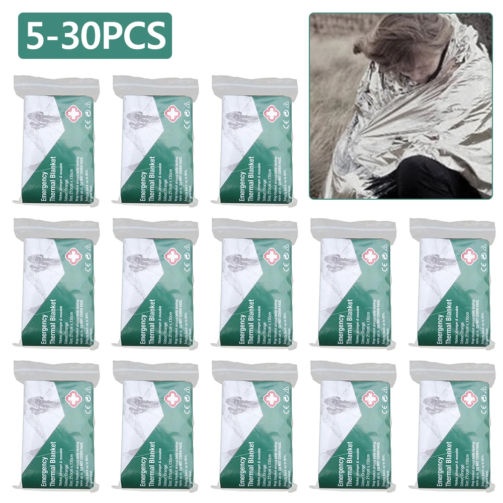 

5-30 шт., легкое водонепроницаемое одеяло для выживания