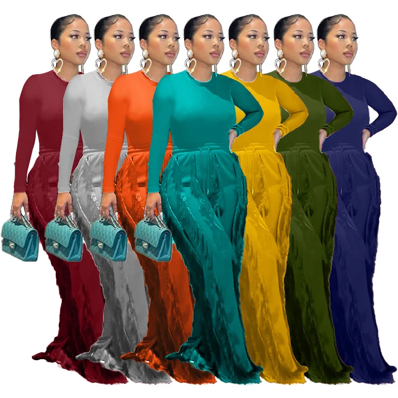 

Casual Women Tracksuit Two Piece Set Tassel Matching Set Solid Color Streetwear Sportsuit Matching Set Clothes For Women Outfit