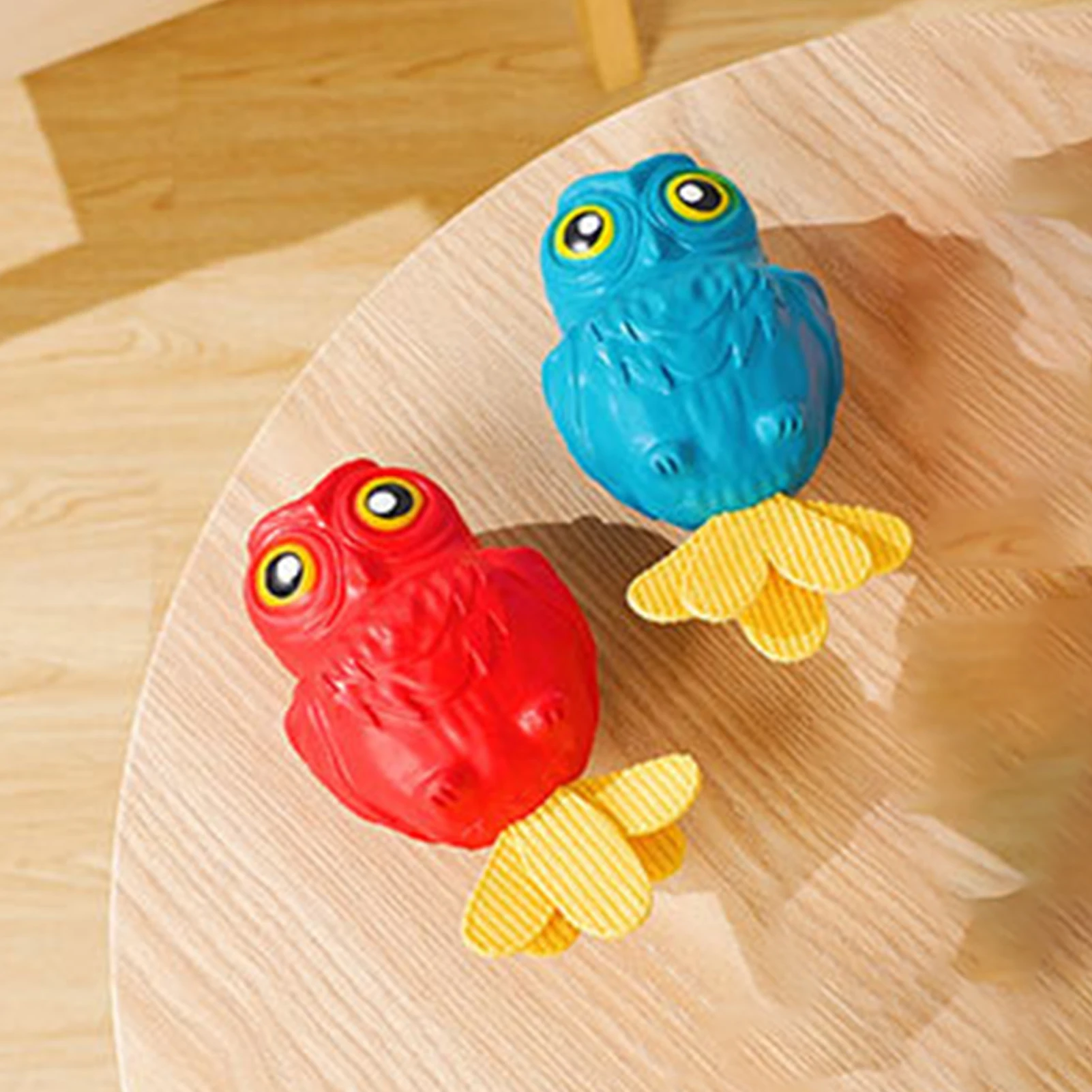 

Squeaky Latex Dog Toys Cute Owl Rubber Dog Toy Soft Latex Toys Puppy Fetch Interactive Play For Small Medium Dogs Relieve