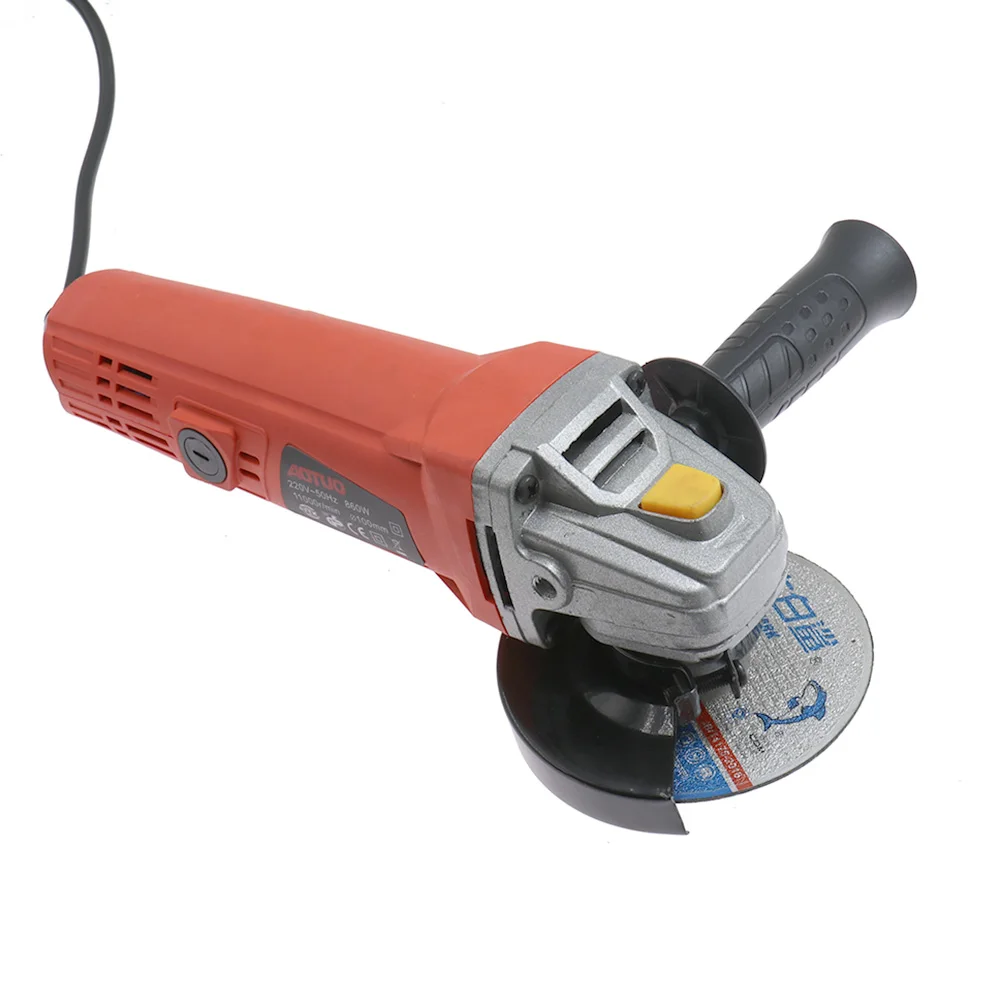 Electric Angle Grinder 860W 220V 100type For Polished Grinding And Cutting Metal Wood Tool