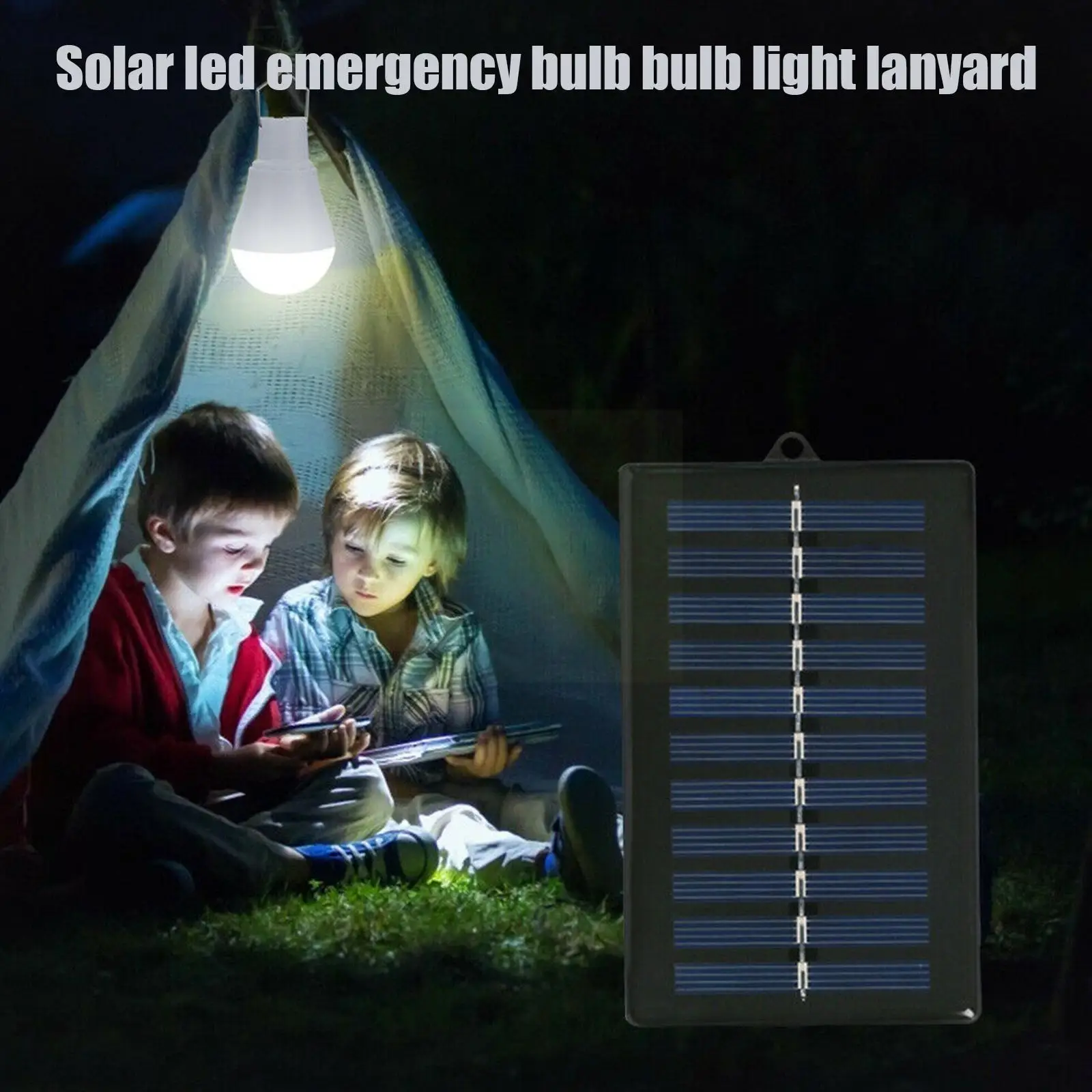 

12 Led Solar Led Emergency Bulb Bulb Light Lanyard Lamp For Mountaineering Hiking Fishing Solar Light Camping Lamp 8-10 Hou P4c0