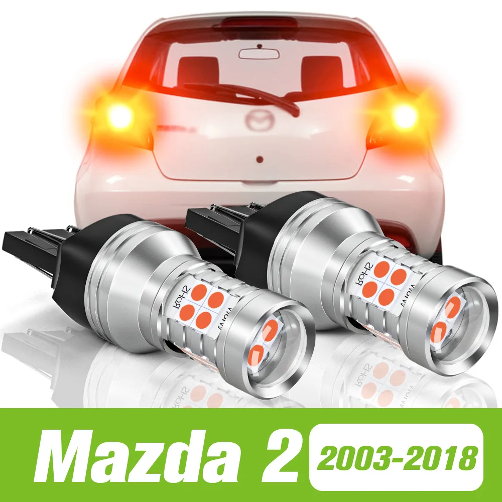 

2pcs For Mazda 2 DE DH DL DJ DY 2003-2018 LED Brake Light 2007 2008 2009 2010 2011 2012 2013 2014 2015 2016 2017 Accessories