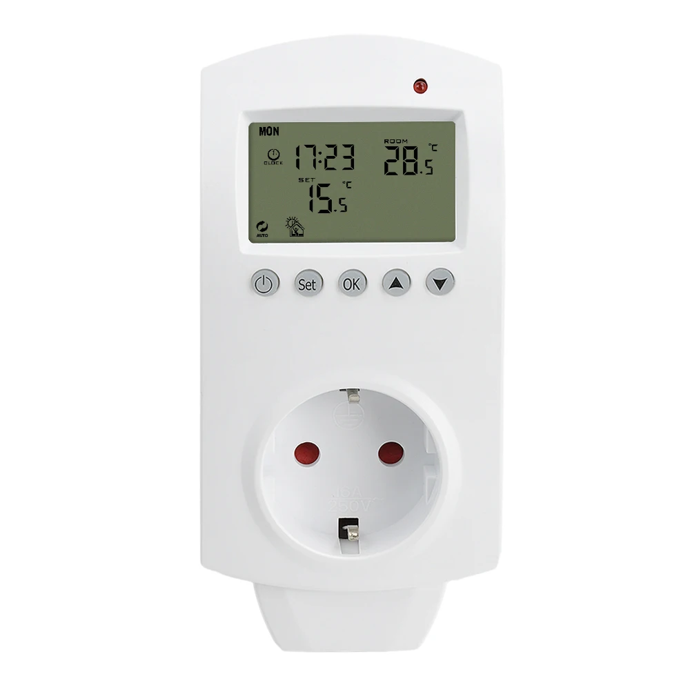 Контроллер температуры измеритель термостата стандартная розетка HY02TP Wi-Fi Tuya