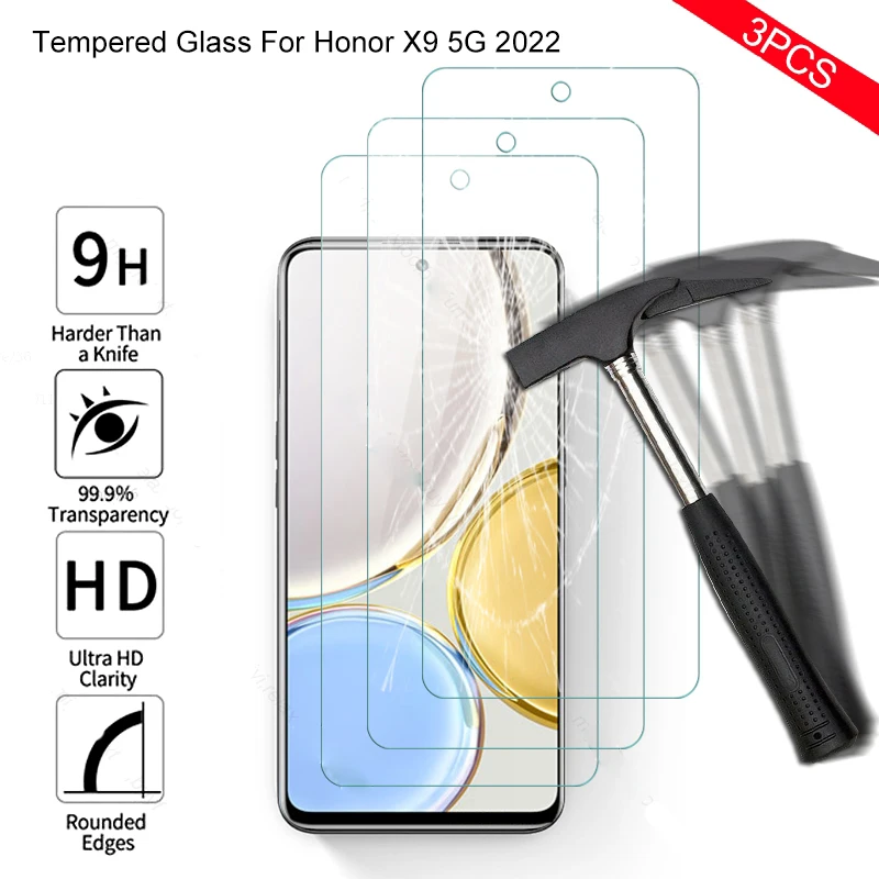 

3 шт. Защитное стекло для Honor X9 5G 4G СТЕКЛО для Honor X9 X 9 HD взрывозащищенные Защитные пленки из закаленного стекла