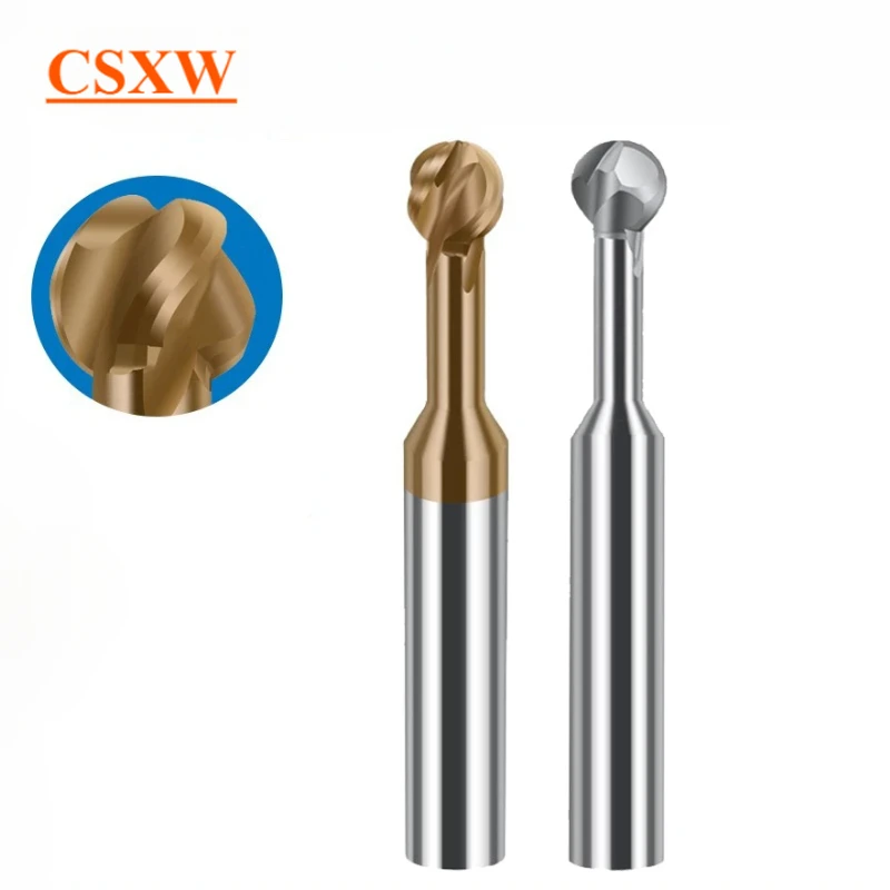 Шаровая фреза с вольфрамовым покрытием сплав для алюминиевой арки шариковая