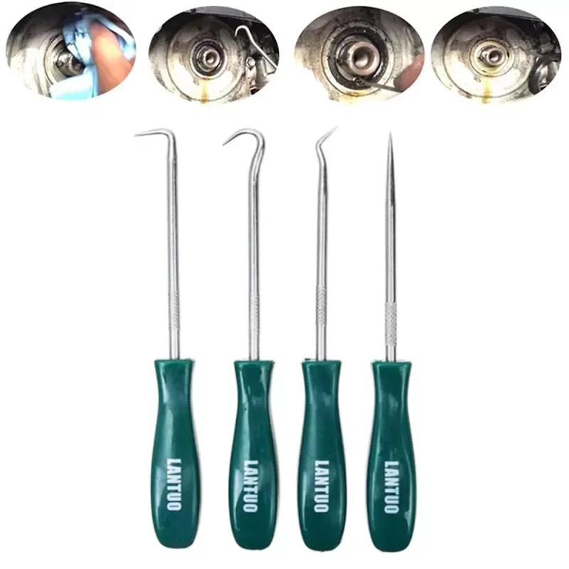 

4Pcs Oil Seal Removal Tools Screwdrivers Set Auto Seal Pick Hooks Tool -Plumber Gasket Puller Mechanics Workshop Car Tool