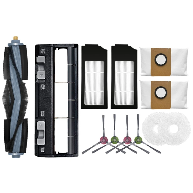 

EAS-Для Ecovacs Deebot X1 TURBO /OMNI Запчасти для робота-пылесоса Roll, основная щетка, боковые щетки, HEPA фильтр, Швабра, ткань, тряпка