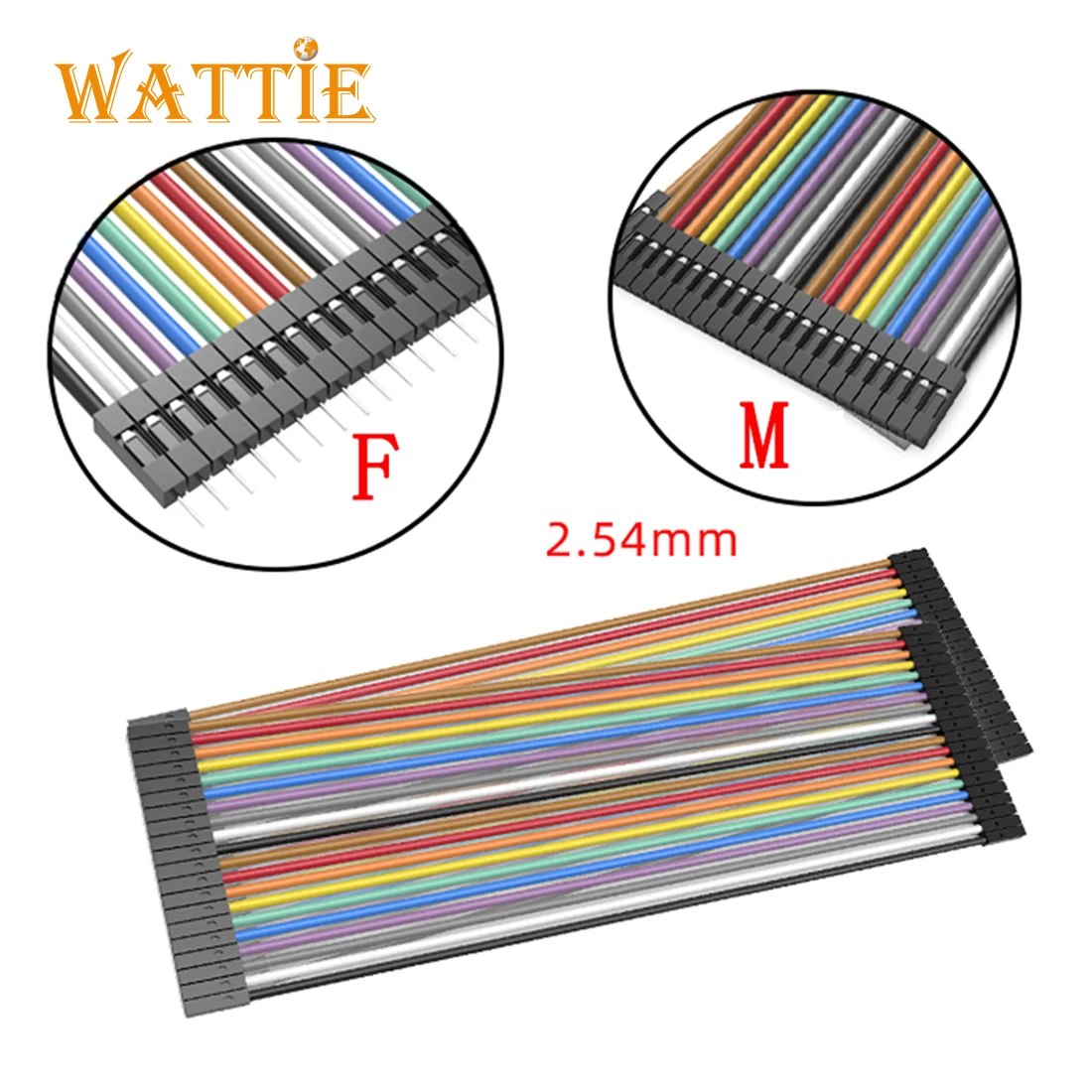 DuPont Line F до M 10 см 20 см 30 см 15 см 40 см Link line 2,54 мм header 40pin