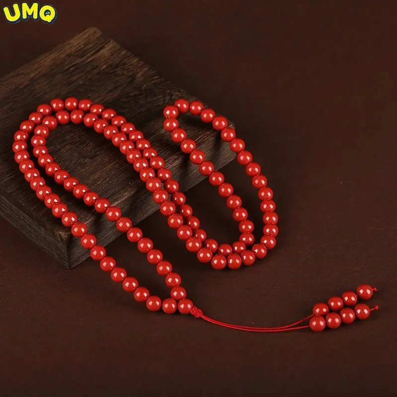 

Vermillion Sand High Content Hand String Purple Gold Imperial Luck Bracelet 108 Multi Ring Life Year True Male and Female Wealth