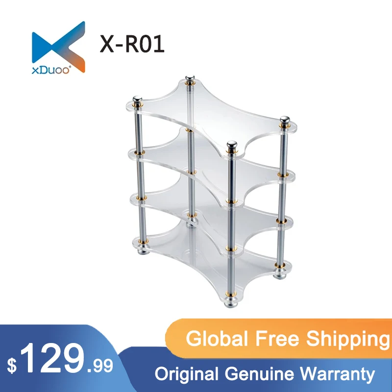 

XDUOO X-R01 Multilayer Acrylic XR01 HIFI Rack Suitable for Stacking Small Amps, Decoders for MT-602 MT-604 MU-604 etc.