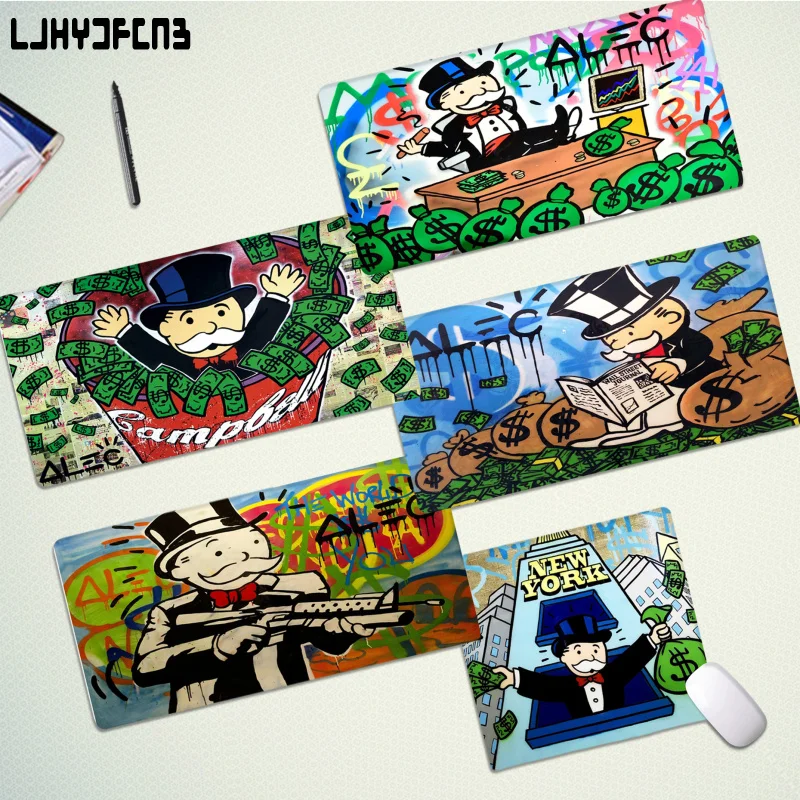 

Dollar Alec Monopoly Your Own Mats Gaming Player Desk Laptop Rubber Mouse Mat Size For Game Keyboard Pad For Gamer