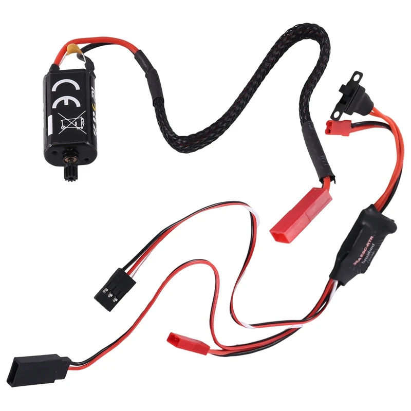 Щеточный двигатель RCXAZ 050 66T и 30A ESC для радиоуправляемого гусеничного автомобиля